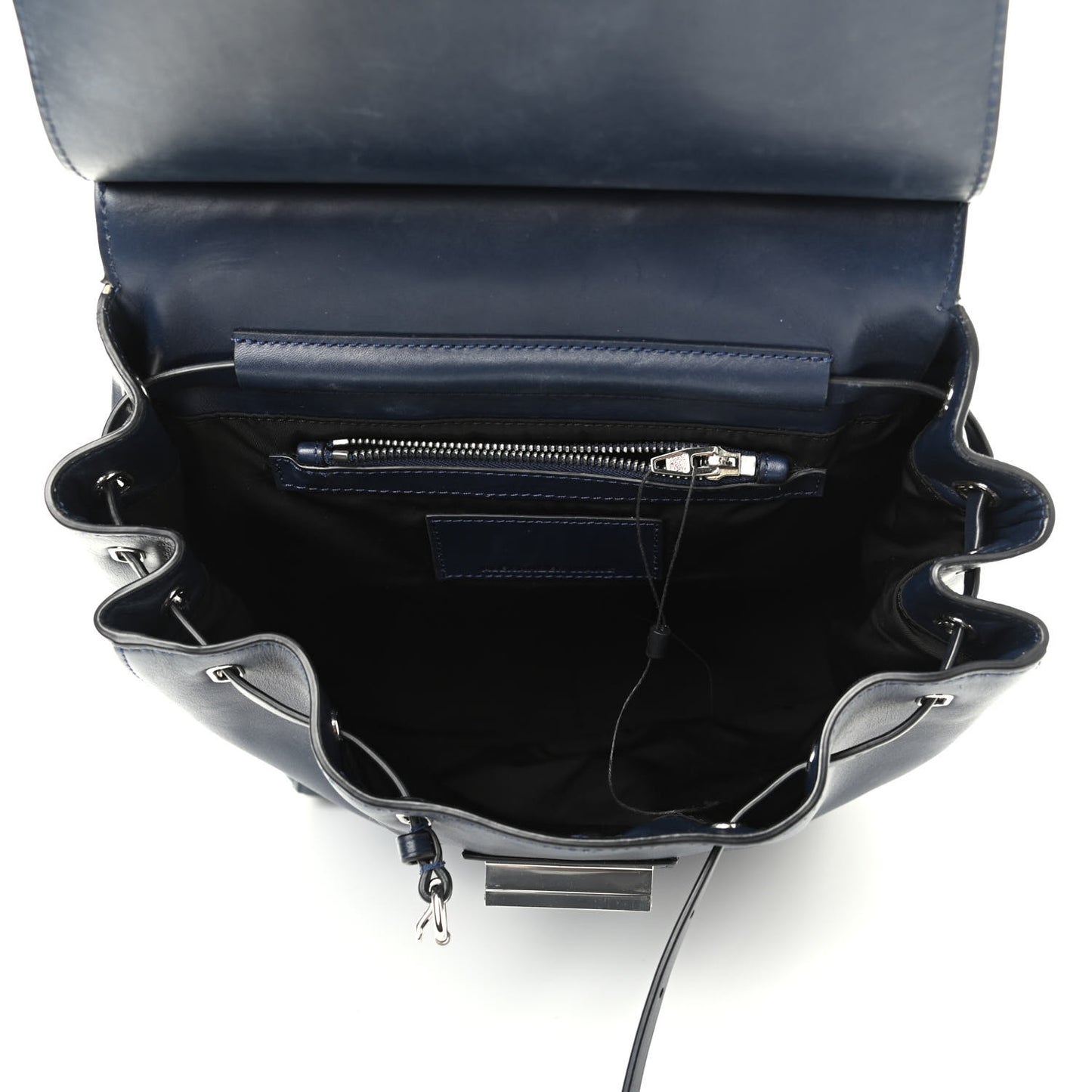 Calfskin Prisma Skeletal Backpack Blue