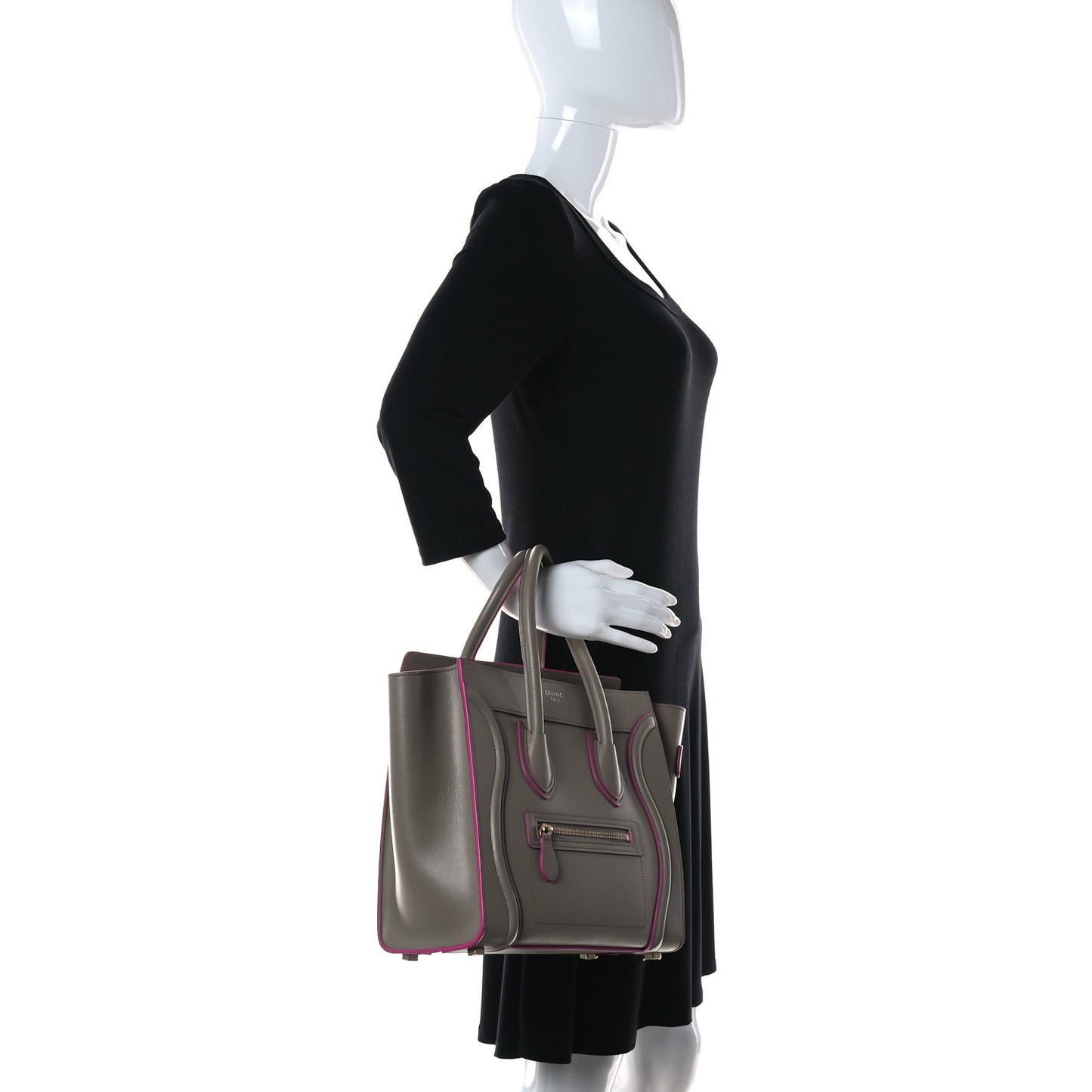 Palmelato Calfskin Micro Luggage Beige