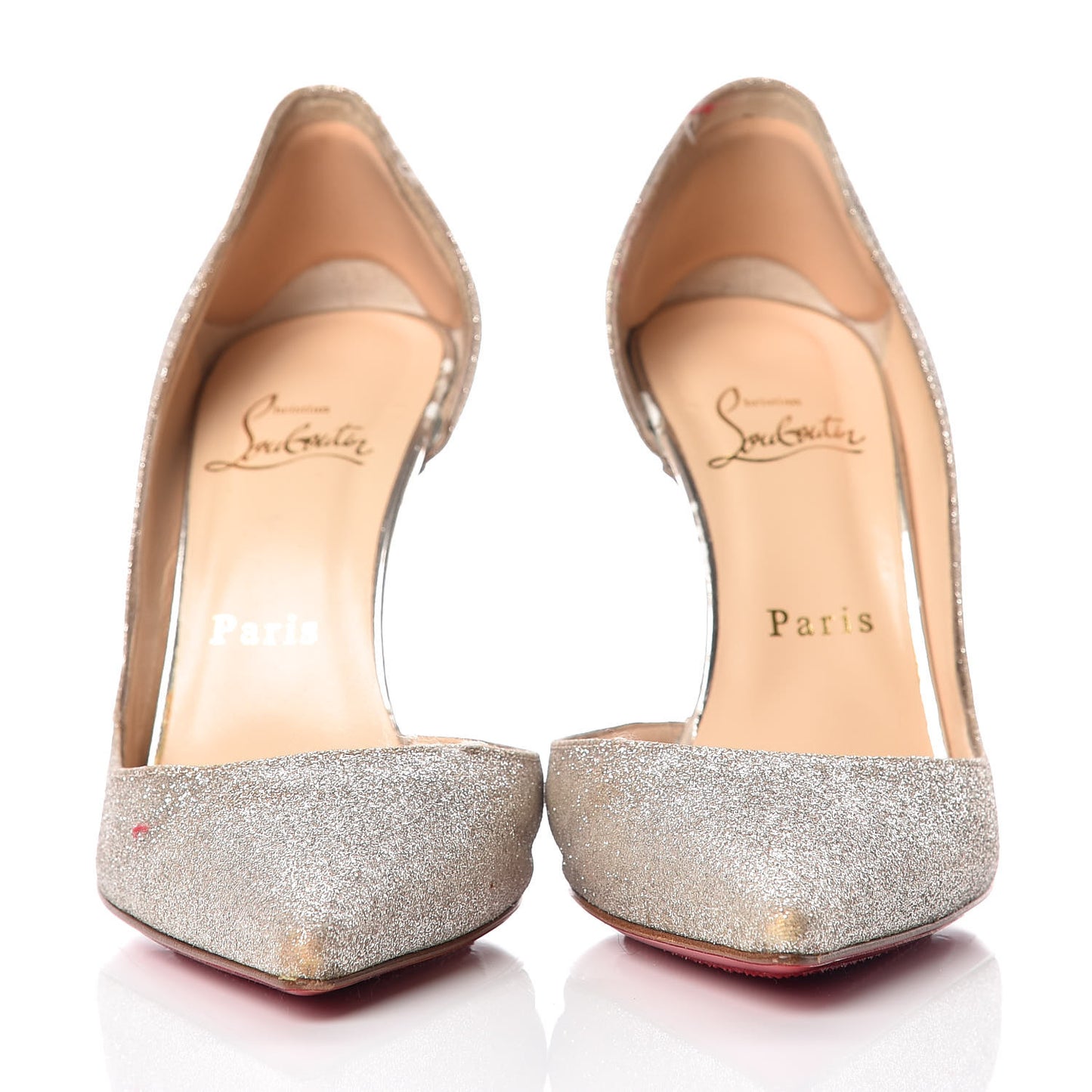 Glitter Mini Specchio Iriza 100 Pumps 37 Ivory Havana Beige