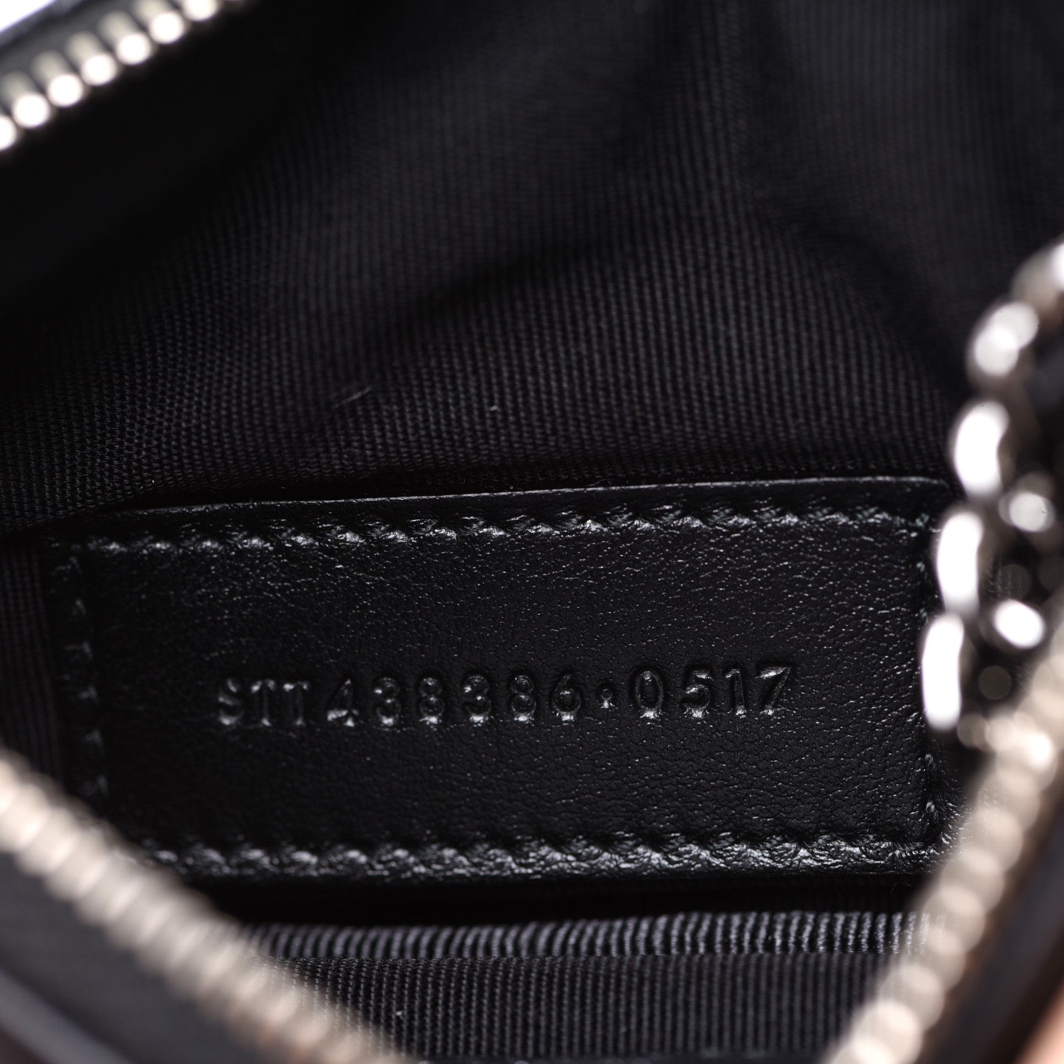 Saint Laurent Calfskin Matelasse Monogram Key Pouch Black 7 of 9