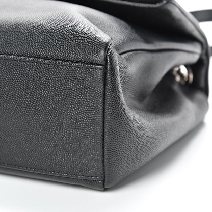 Saint Laurent Grain De Poudre Medium West Hollywood Monogram Fold-Over Black 9 of 10