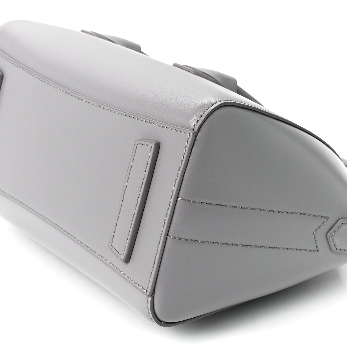 Box Calfskin Mini Lock Antigona Shoulder Bag Cloud Grey