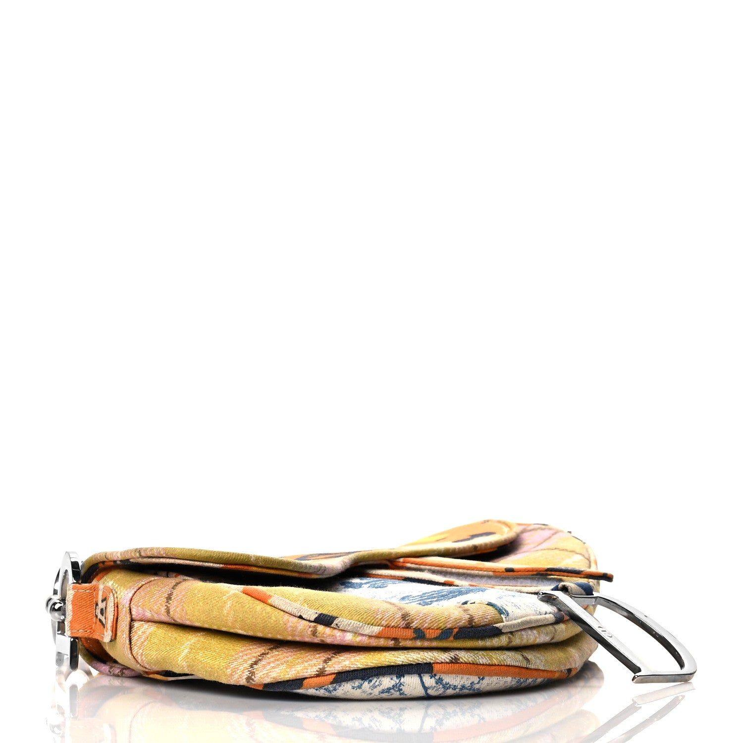 Christian Dior Canvas Print Saddle Bag Multicolor 4 of 9