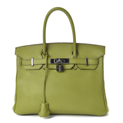 Hermes Togo Birkin 30 Vert Anis 1 of 44