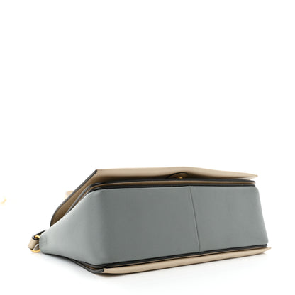 Celine Shiny Smooth Calfskin Medium Frame Shoulder Bag Grege Storm 4 of 15