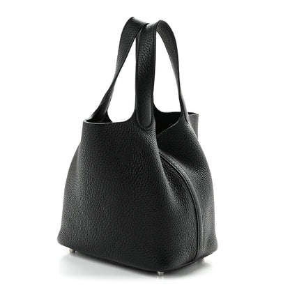 Hermes Taurillon Clemence Picotin Lock 18 PM Black 3 of 11