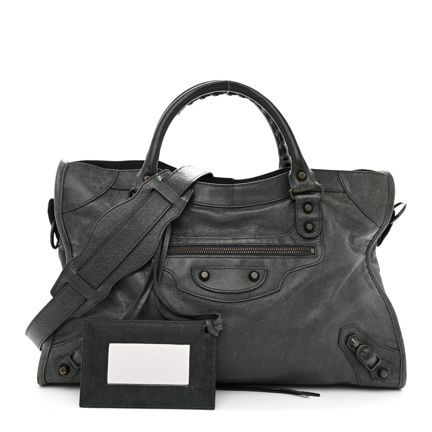 Balenciaga Agneau Classic Hardware City Anthracite 3 of 14