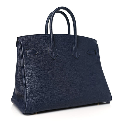 Hermes Togo Birkin 25 Bleu Nuit 3 of 10