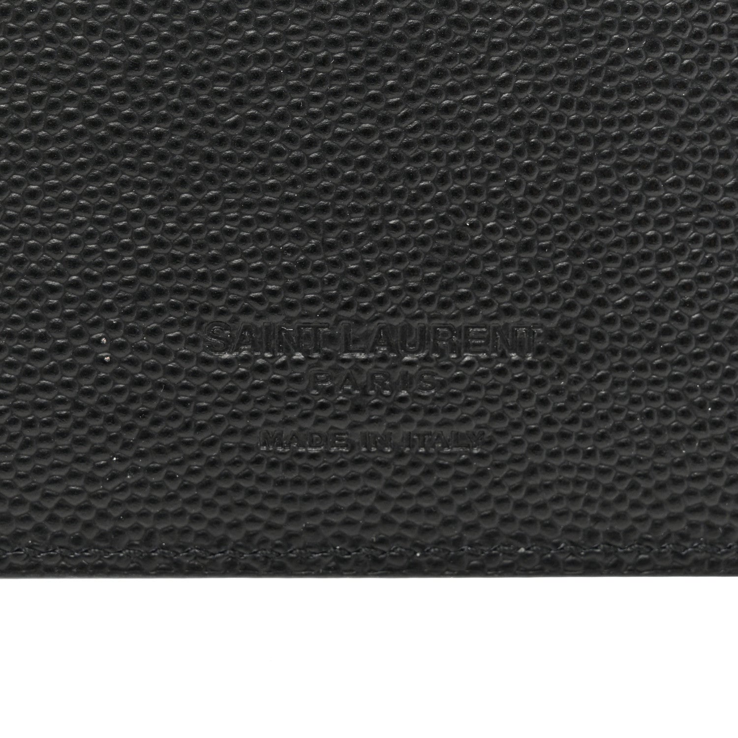 Saint Laurent Grain De Poudre Bill Clip Card Case Black 6 of 8
