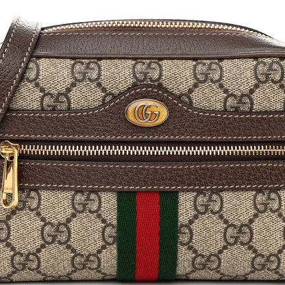 Gucci GG Supreme Monogram Web Mini Ophidia Shoulder Bag Brown 7 of 11