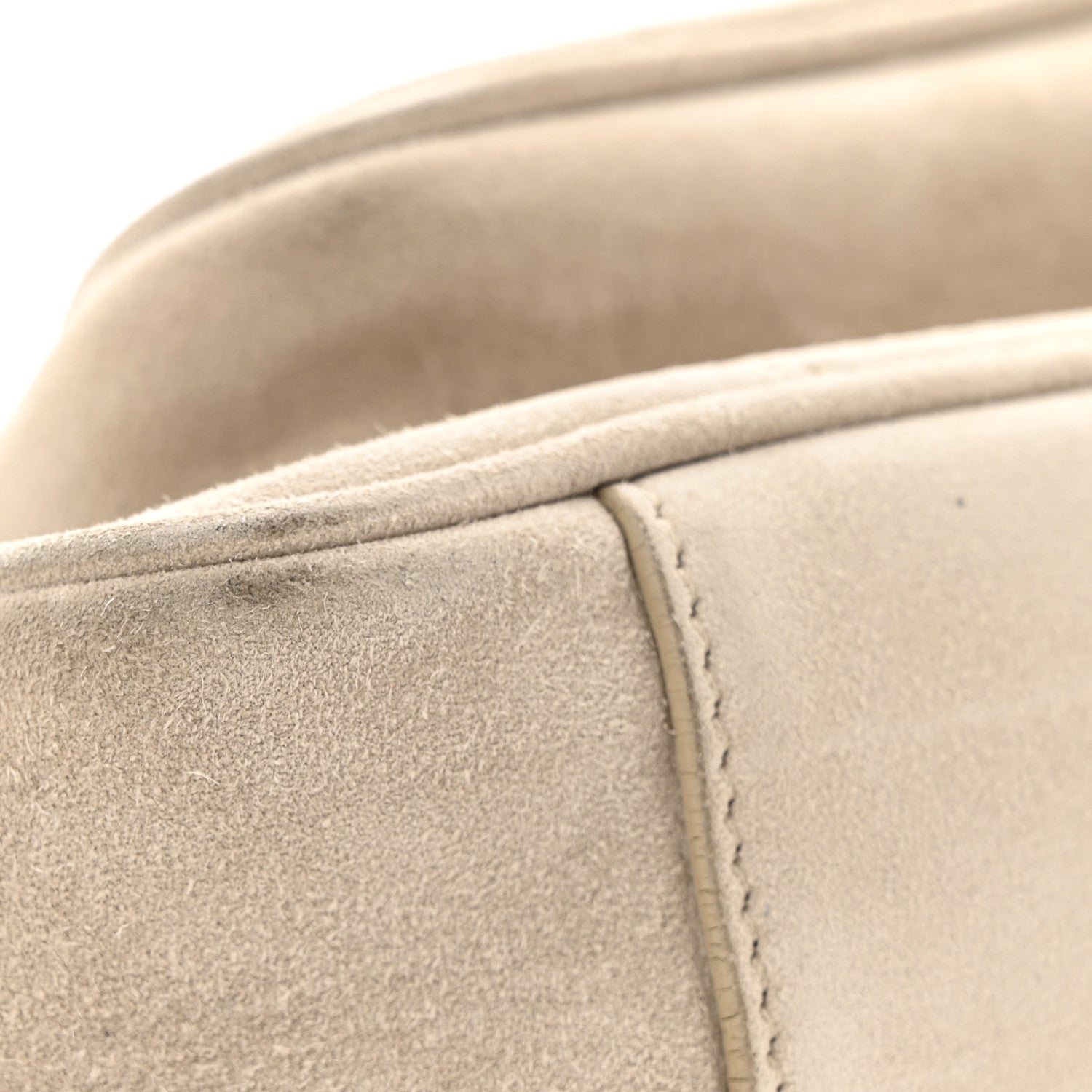Saint Laurent Suede Monogram Medium Niki Chain Satchel Light Beige 15 of 15