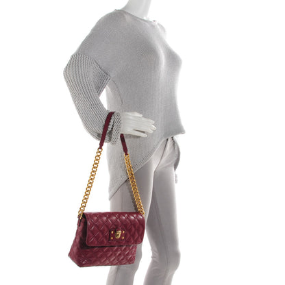 Marc Jacobs Lacquered Lambskin Quilted The Large Single Flap Bordeaux 2 of 10