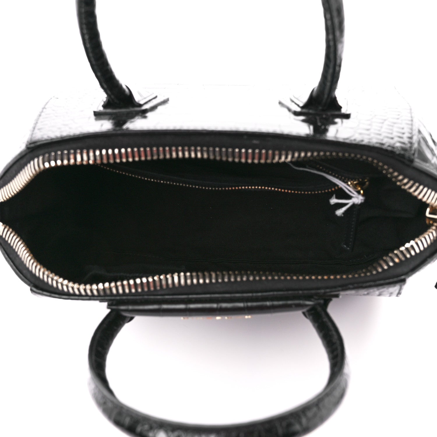Givenchy Calfskin Crocodile Embossed Small Antigona Black 5 of 10