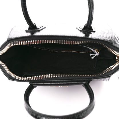 Givenchy Calfskin Crocodile Embossed Small Antigona Black 5 of 10