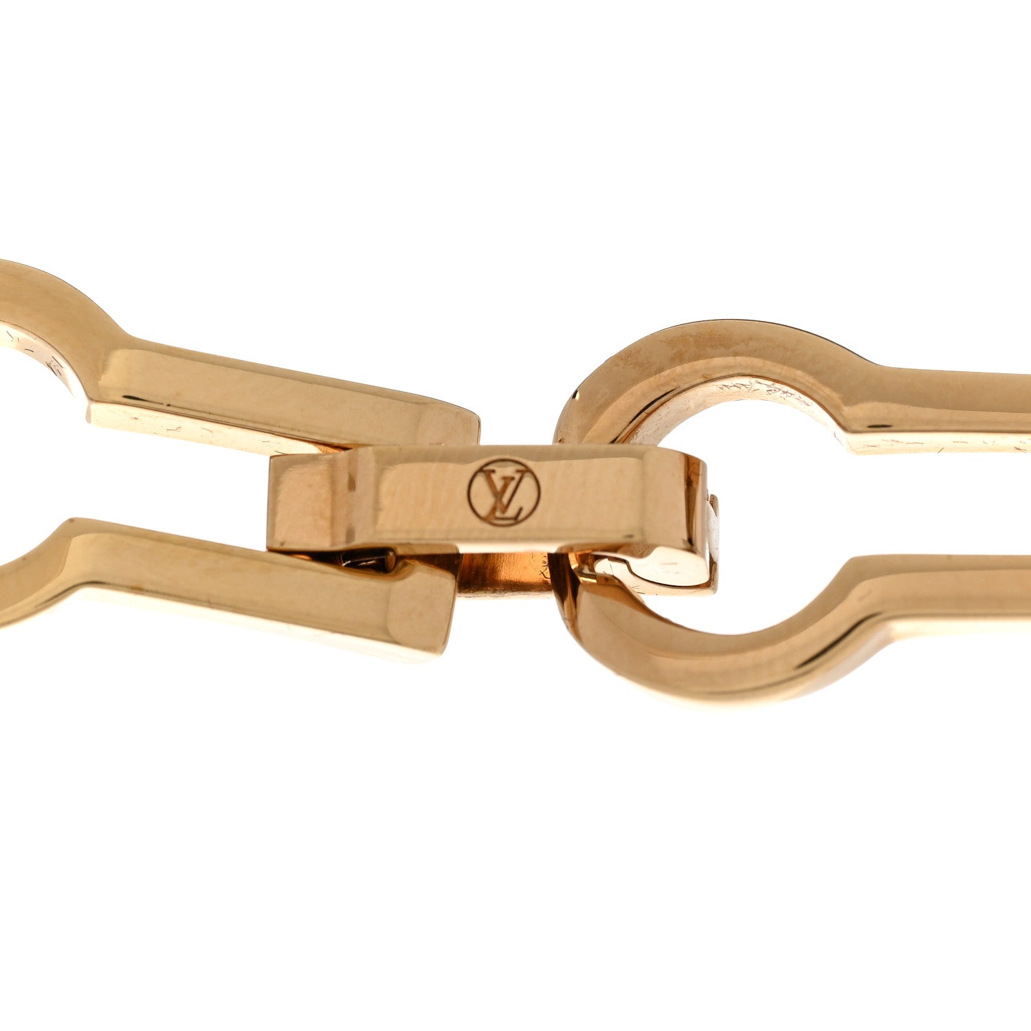 Louis Vuitton Serrure Chain Necklace Gold 5 of 6