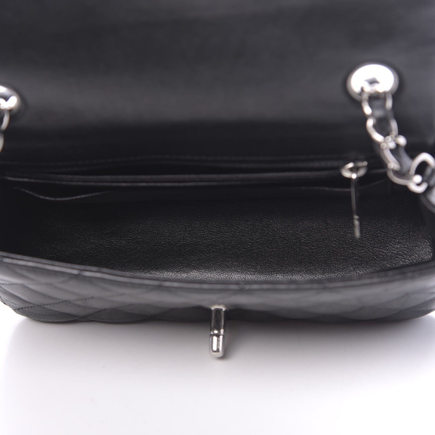Chanel Lambskin Quilted Mini Rectangular Flap Black 5 of 11