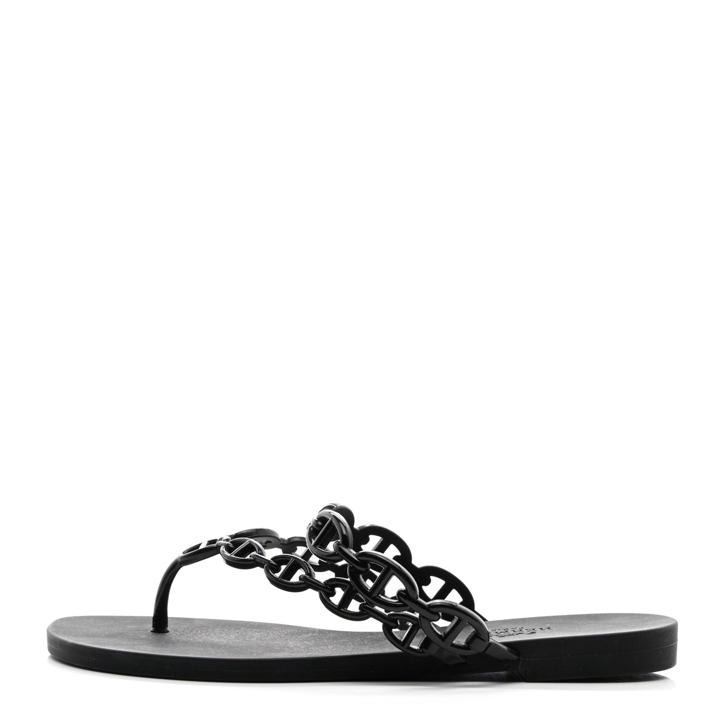 Rubber Chaine d'Ancre Island Sandals 35 Black