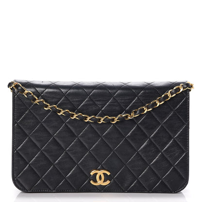Chanel Lambskin Quilted Wallet On Chain WOC Black 1 of 8