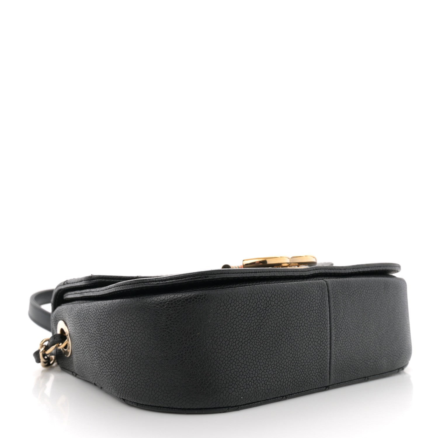 Chanel Grained Calfskin Quilted Small Cuba Top Handle Flap Black 4 of 12