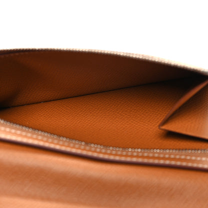 Hermes Epsom Bearn Gusset Wallet Gold 6 of 9
