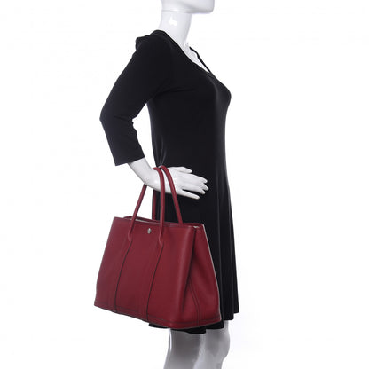 Hermes Vache Country Garden Party 36 MM Rouge Grenat 2 of 16