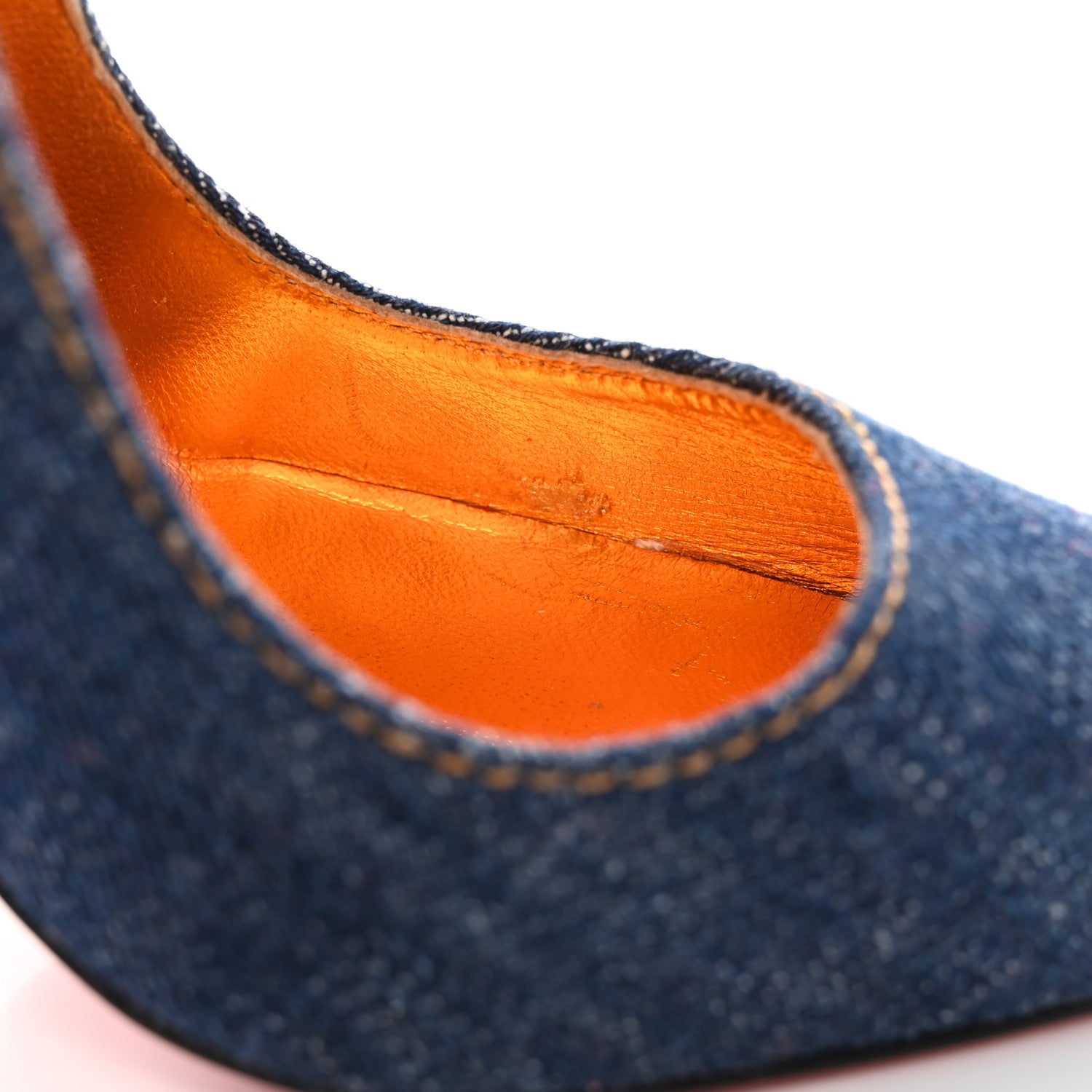 Christian Louboutin Denim Jazz Calf So Kate 120 Pumps 36 Blue 8 of 14