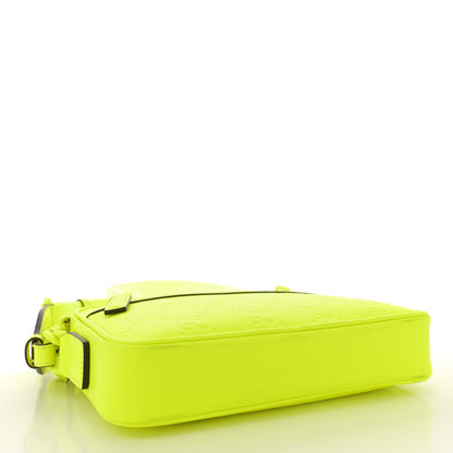 Gucci Rubber Effect Monogram GG Crossbody Bag Fluorescent Yellow 4 of 13