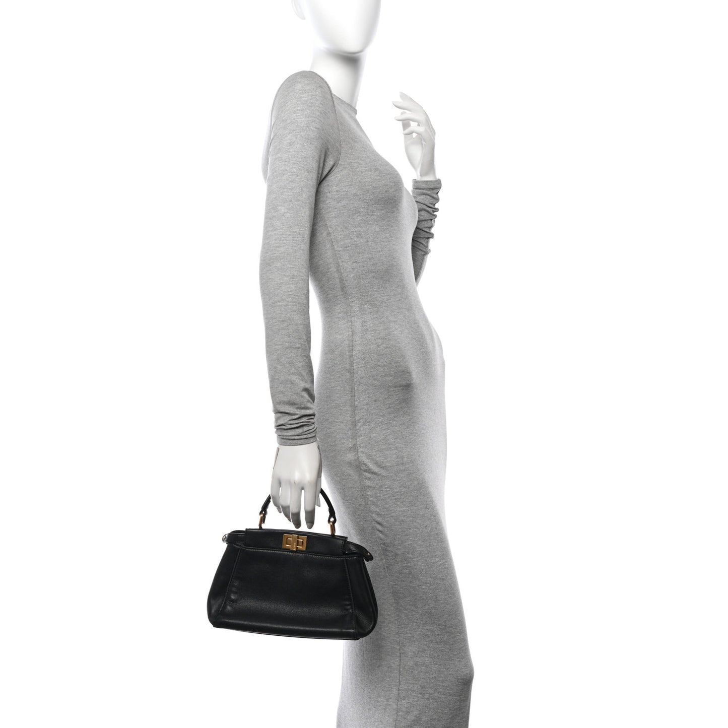 Nappa Mini Peekaboo Iconic Satchel Black