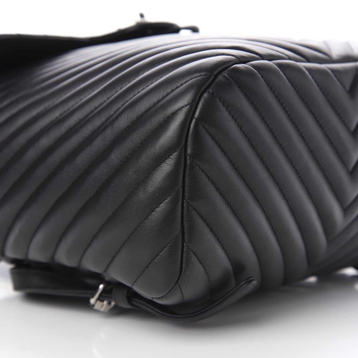 Chanel Calfskin Chevron Quilted Large Urban Spirit Backpack Black 7 of 9