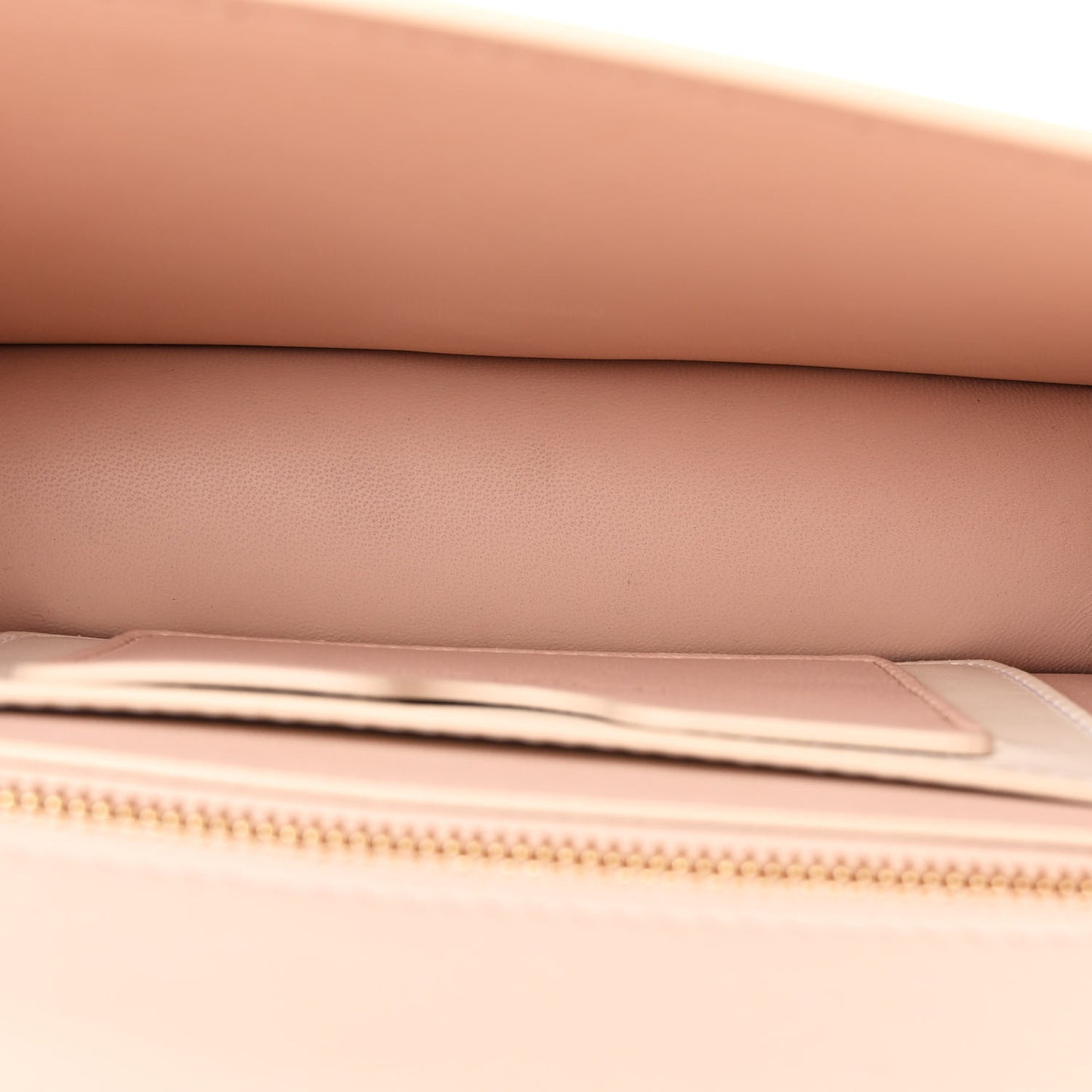 Smooth Calfskin Four Ring Knuckle Crossbody Bag White