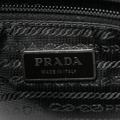 Prada Tessuto Nylon Saffiano Flat Messenger Bag Black 6 of 10