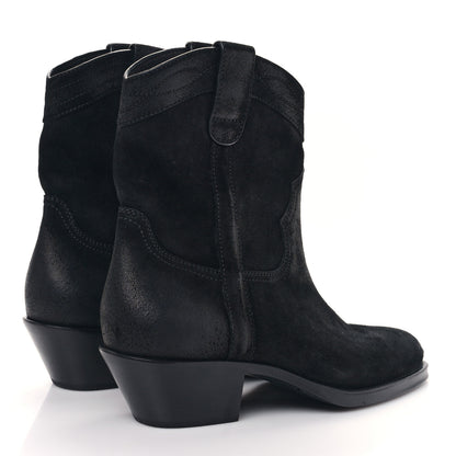 Saint Laurent Vitello Hallem Wax Mens Eastwood 45 Boots 44 Black 4 of 9