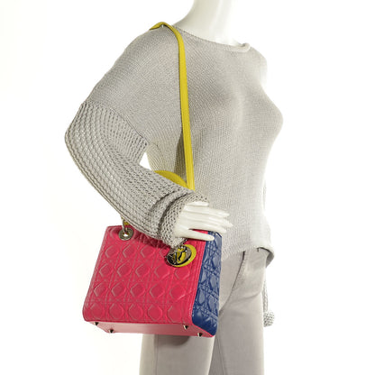 Christian Dior Lambskin Cannage Medium Tri-Color Lady Dior Pink 2 of 7