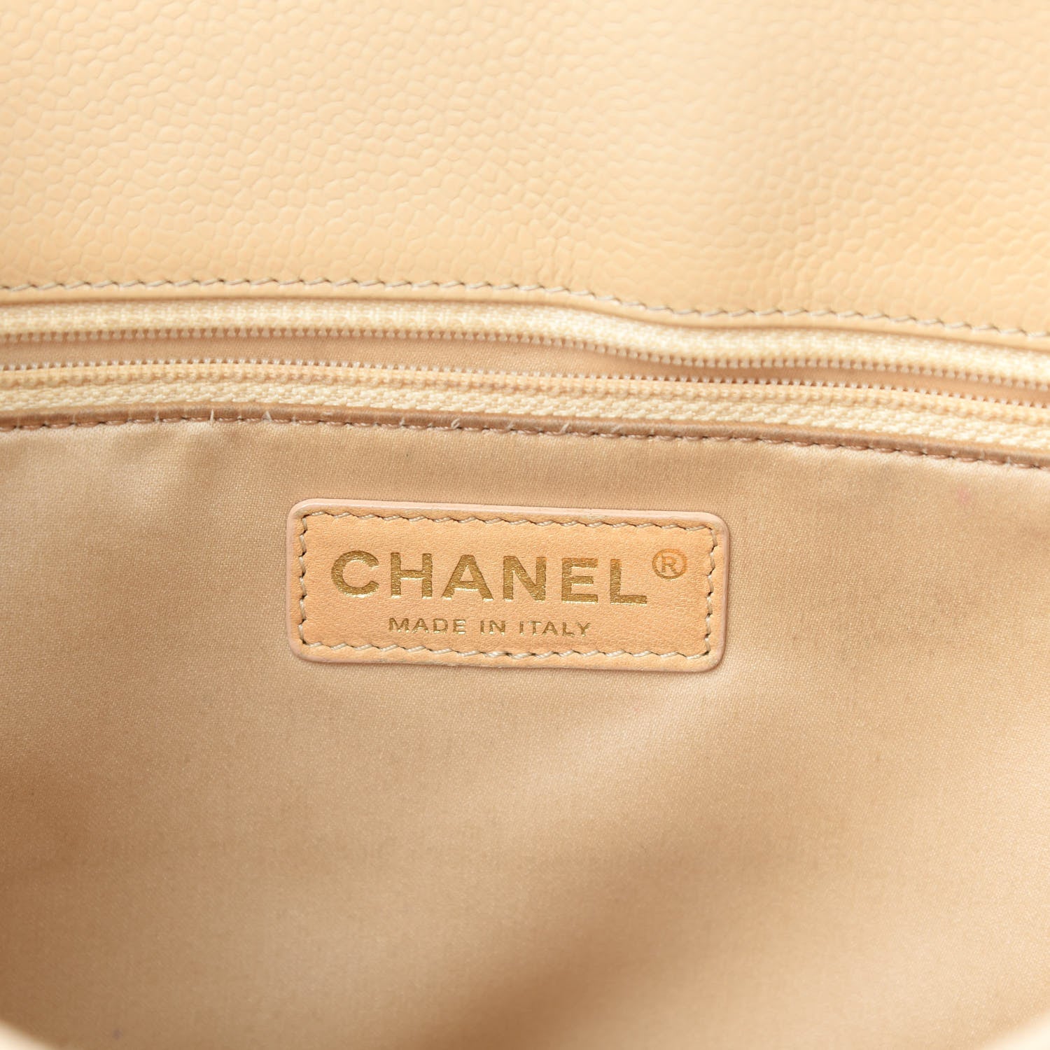 Chanel Caviar Quilted Grand Shopping Tote GST Beige 6 of 19