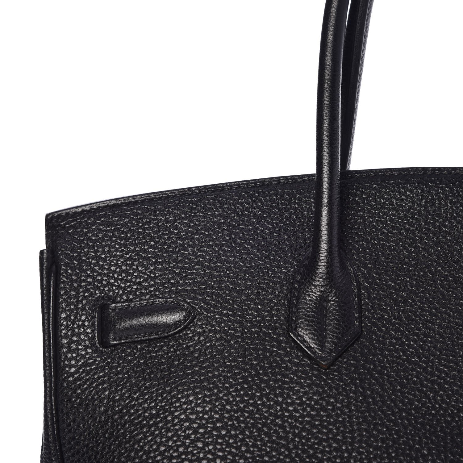 Hermes Taurillon Clemence Birkin 35 Black 10 of 32