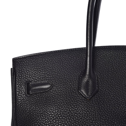 Hermes Taurillon Clemence Birkin 35 Black 10 of 32