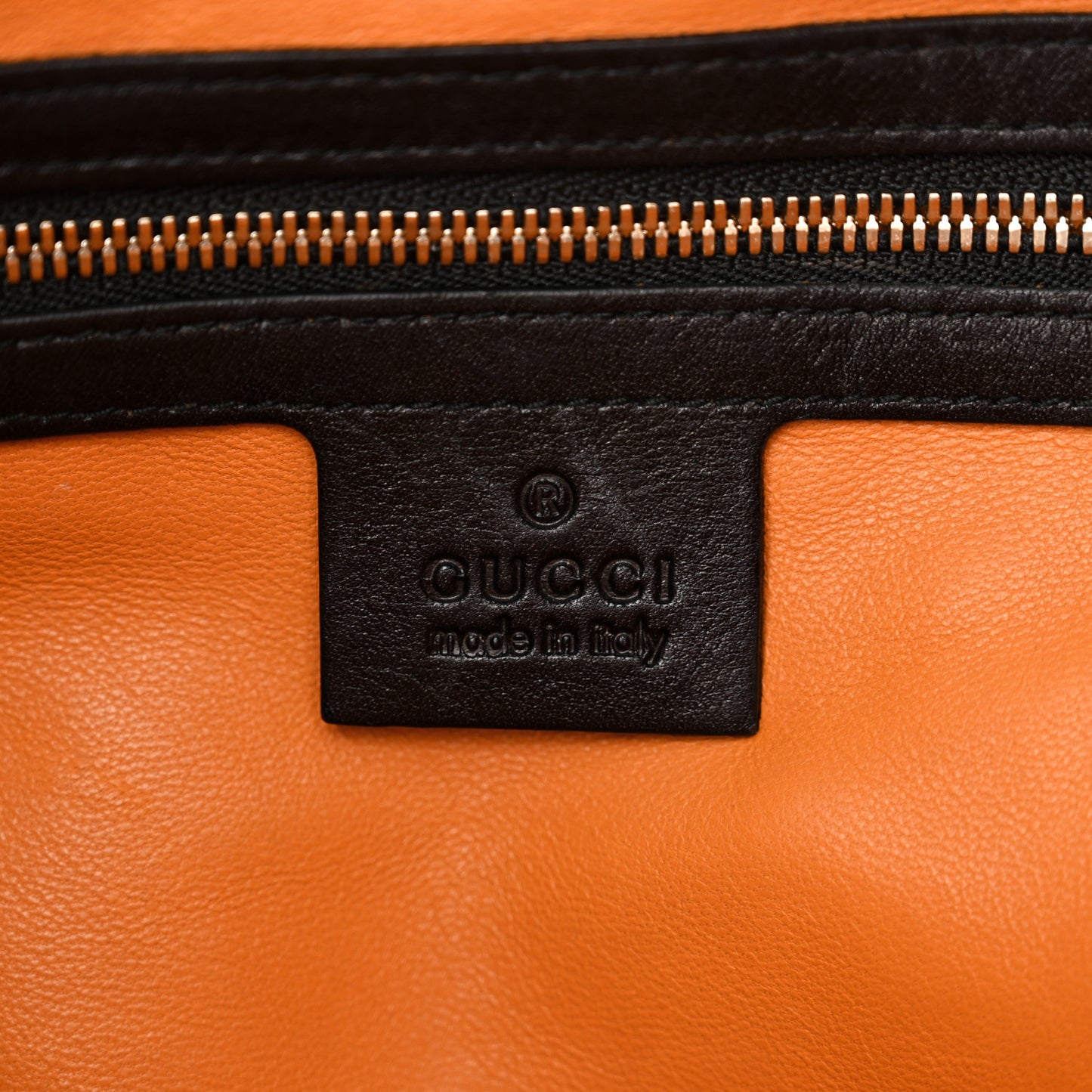 Nubuck Medium New Jackie Shoulder Bag Black Orange