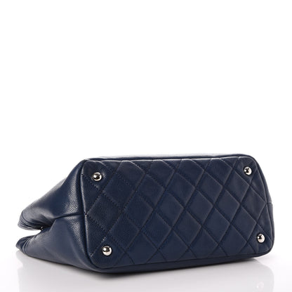 Chanel Caviar Timeless CC Soft Tote Navy Blue 4 of 11