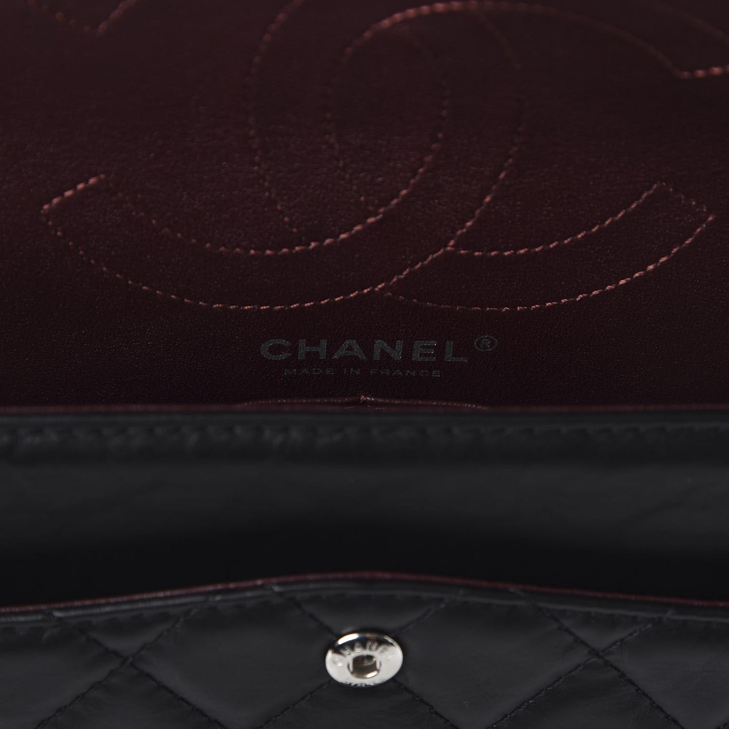 Aged Calfskin Quilted 2.55 Reissue 226 Flap Black