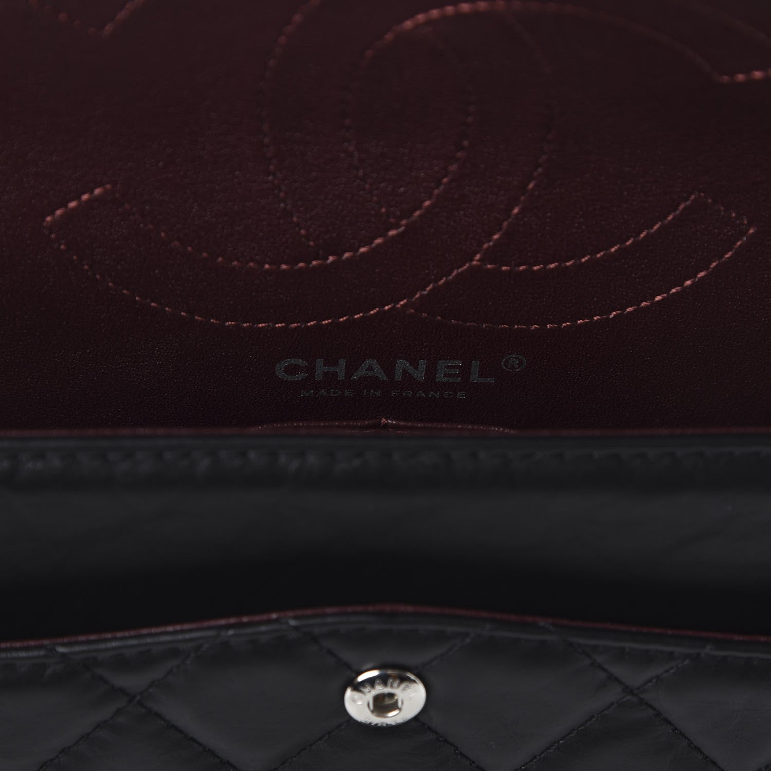 Chanel Aged Calfskin Quilted 2.55 Reissue 226 Flap Black 9 of 13