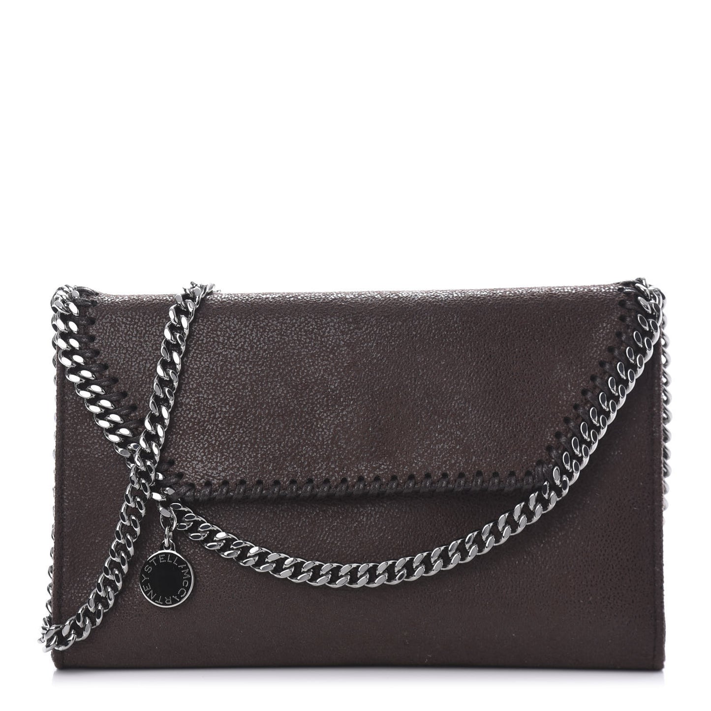 Shaggy Deer Falabella Mini Crossbody Bag Dark Brown