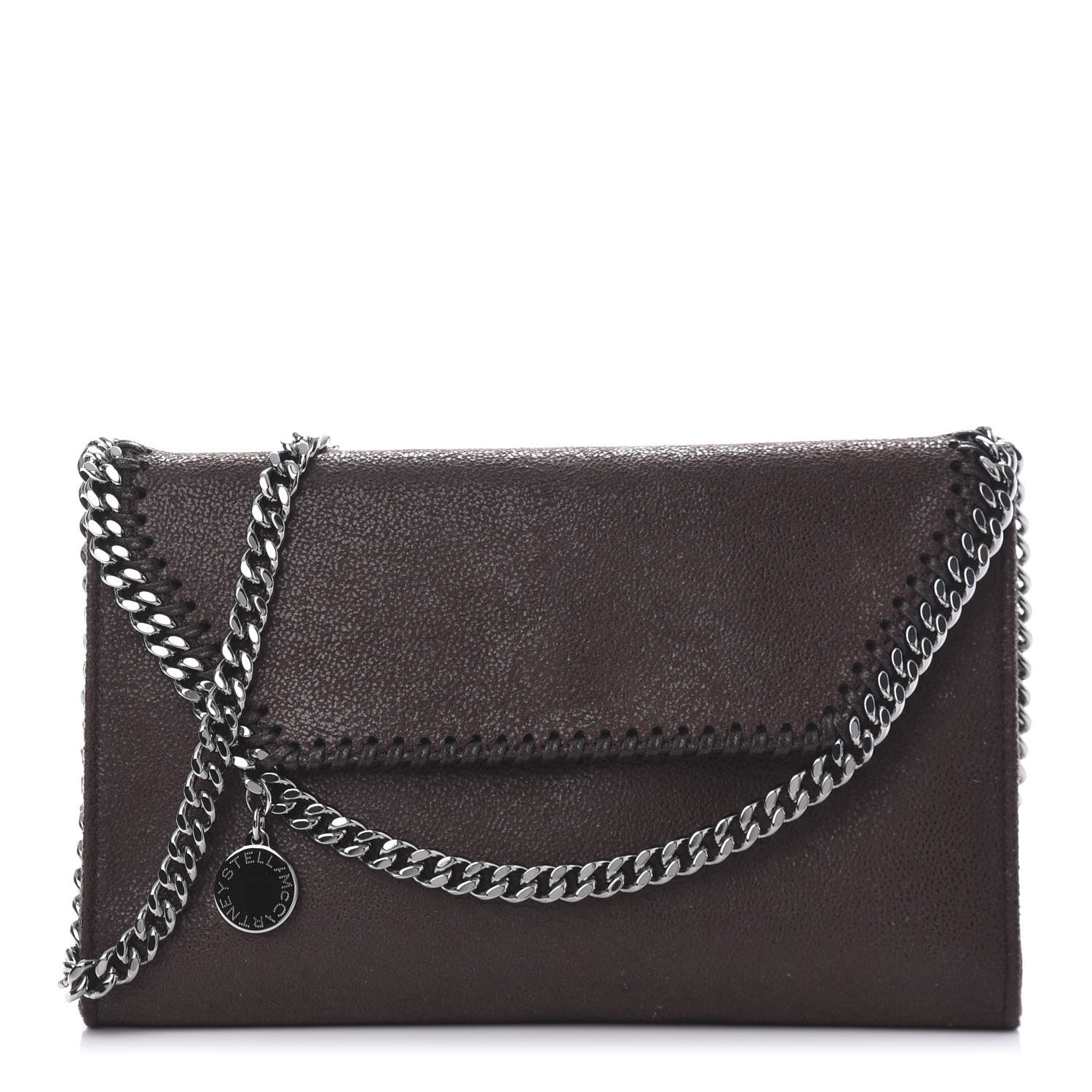 Stella McCartney Shaggy Deer Falabella Mini Crossbody Bag Dark Brown 1 of 9