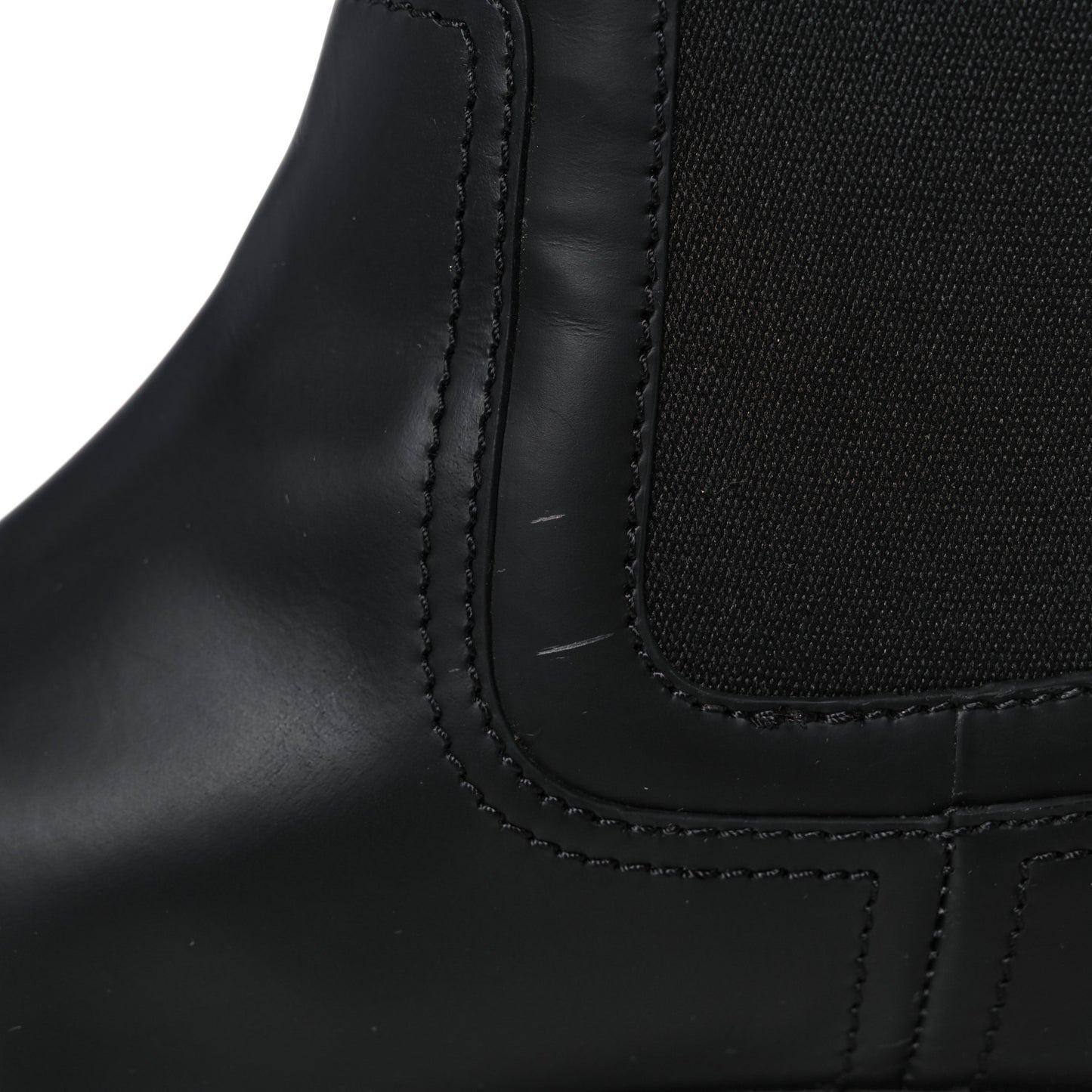 Calfskin Rubber Fendi Force Chelsea Boots 37 Black