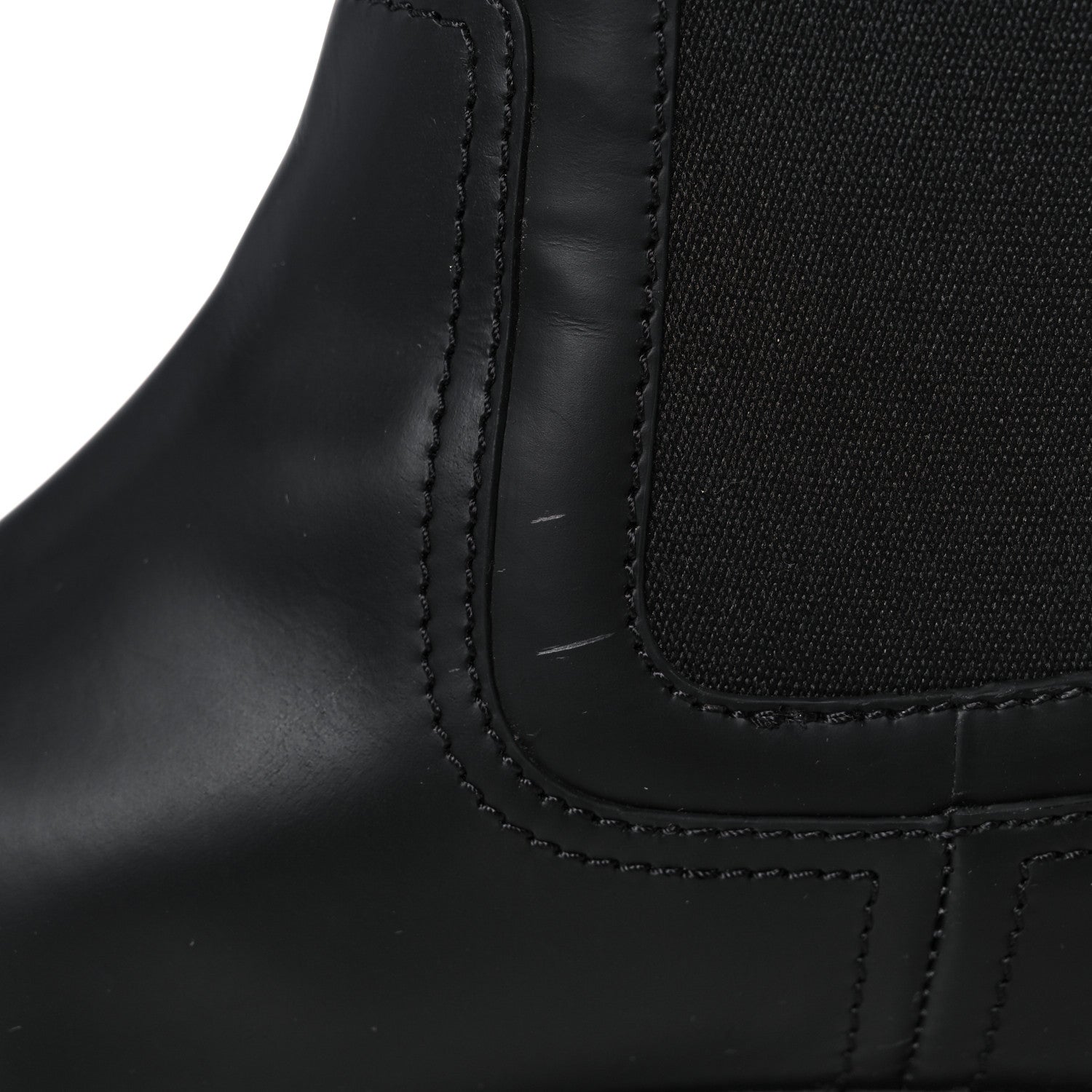 Fendi Calfskin Rubber Fendi Force Chelsea Boots 37 Black 12 of 15