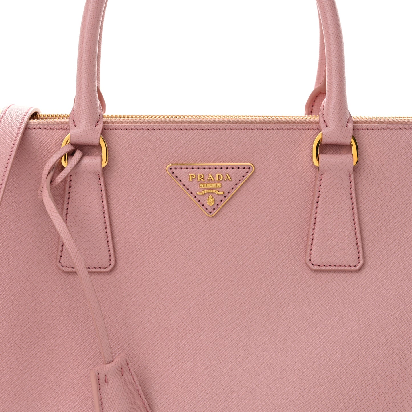 Saffiano Medium Galleria Double Zip Tote Orchidea