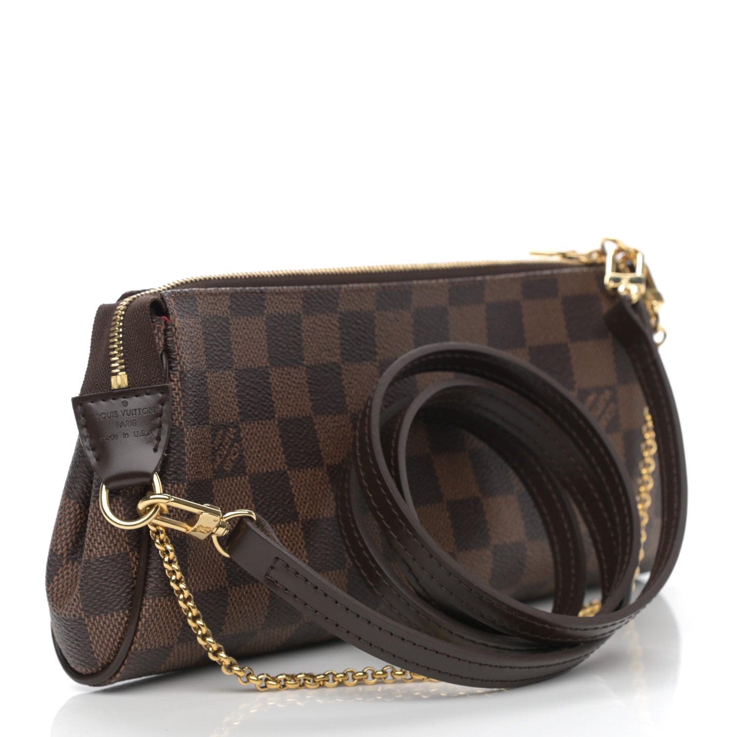Louis Vuitton Damier Ebene Eva Clutch 3 of 8