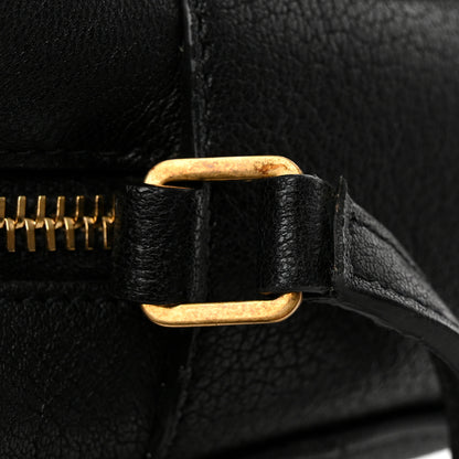 Saint Laurent Grained Lambskin Monogram Lou Camera Bag Black 12 of 14