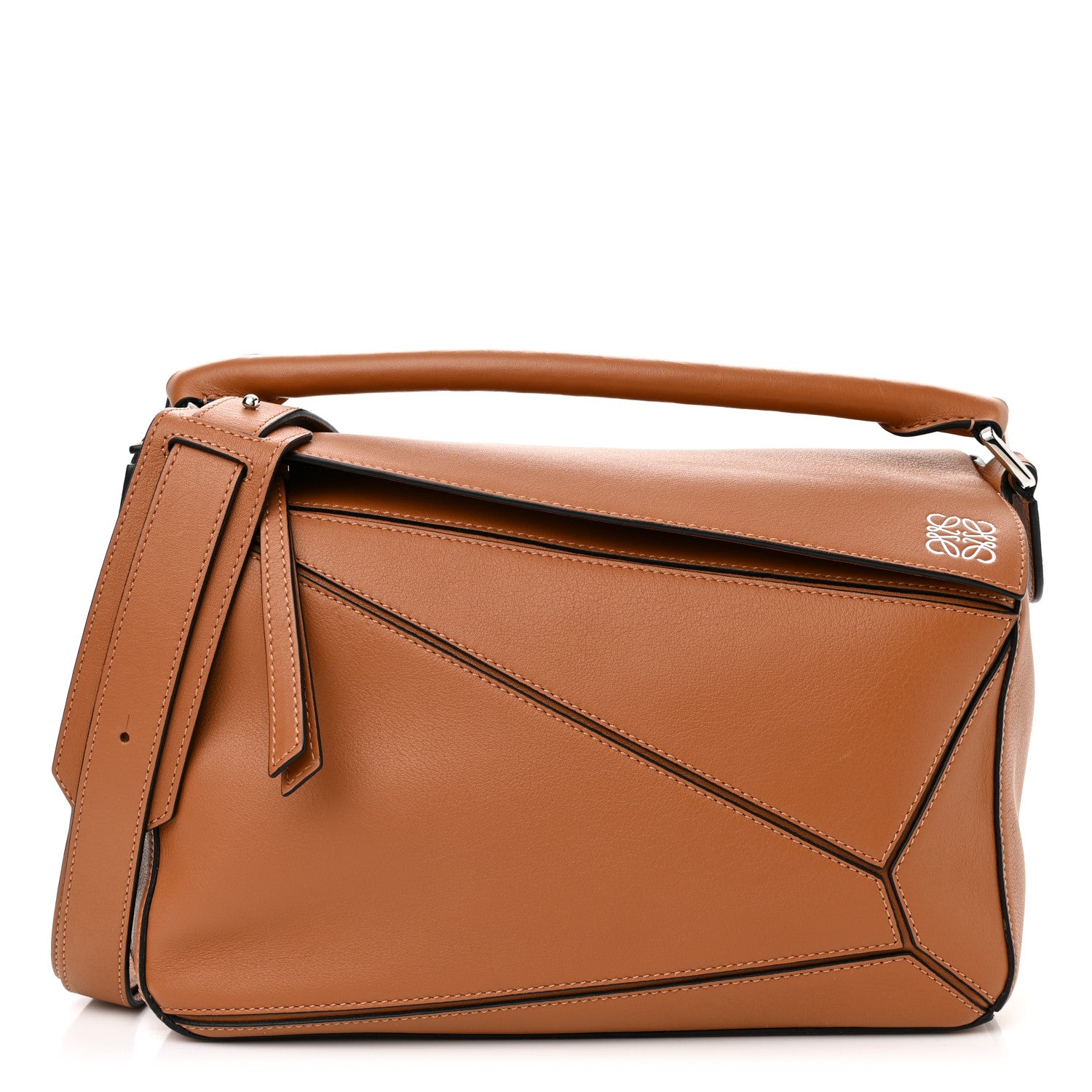 Loewe Calfskin Medium Puzzle Bag Tan 1 of 10