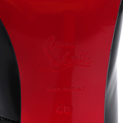 Christian Louboutin Patent Lady Page 120 Platform Pumps Black 40 5 of 6