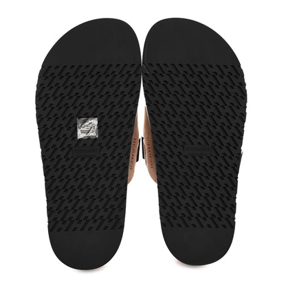 Hermes Suede Goatskin Womens Chypre Sandals 37.5 Rose Perle Black 5 of 10